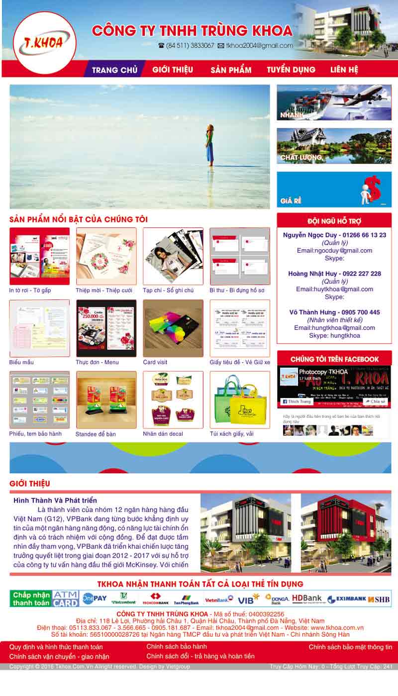 mẫu web cũ TKHOA
