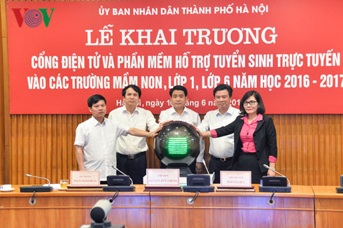 ha noi khai truong trang web tuyen sinh dau cap truc tuyen hinh 0
